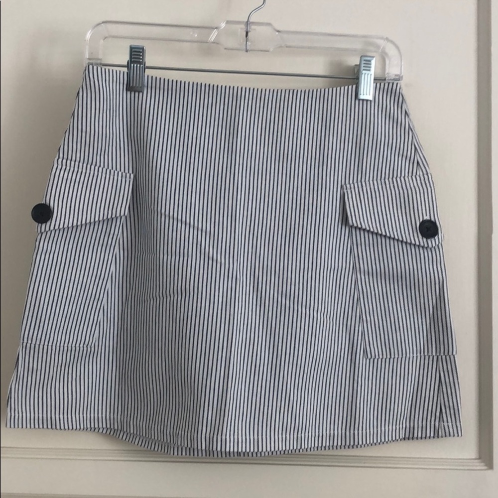 BP striped mini skirt
